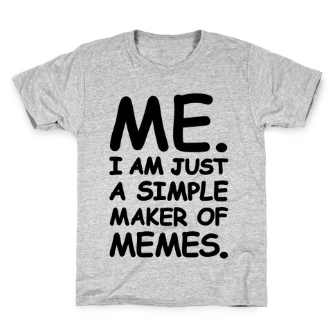 Simple Meme Maker  Kids T-Shirt