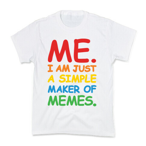 Simple Meme Maker  Kids T-Shirt