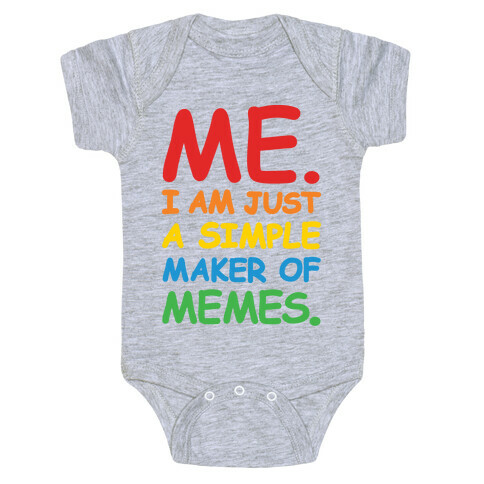 Simple Meme Maker  Baby One-Piece
