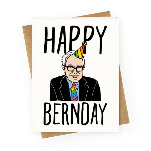 Happy Bernday Greeting Card