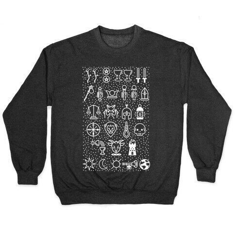 Tarot Card Icons Pullover