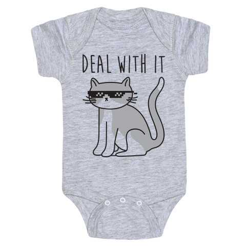 Deal With It Cat Baby One-Piece