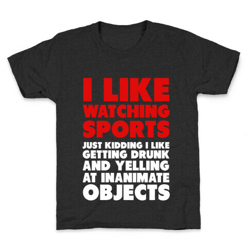 I Like Watching Sports (jk) Kids T-Shirt