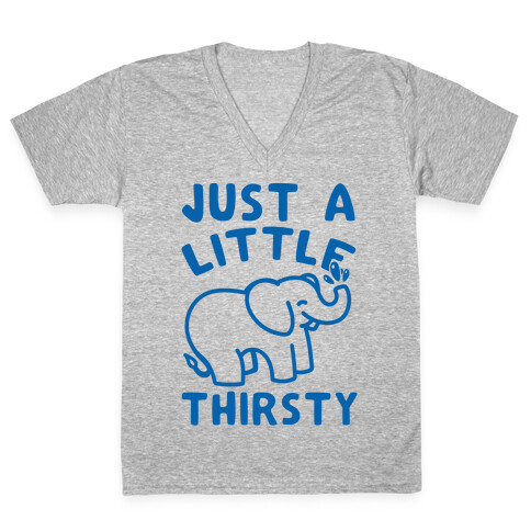 Just A Little Thirsty V-Neck Tee Shirt