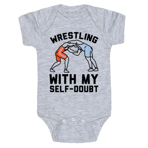 Wrestling With My Self-Doubt Baby One-Piece