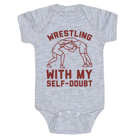 Wrestling With My Self-Doubt Baby One-Piece