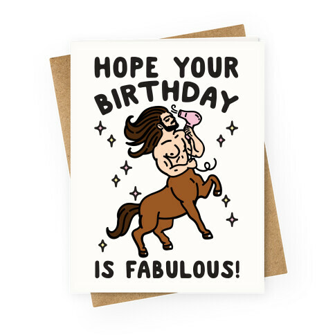 Hope Your Birthday Is Fabulous Greeting Card