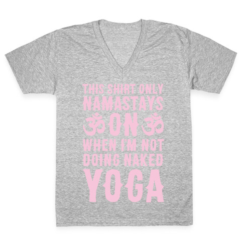 Naked Yoga V-Neck Tee Shirt