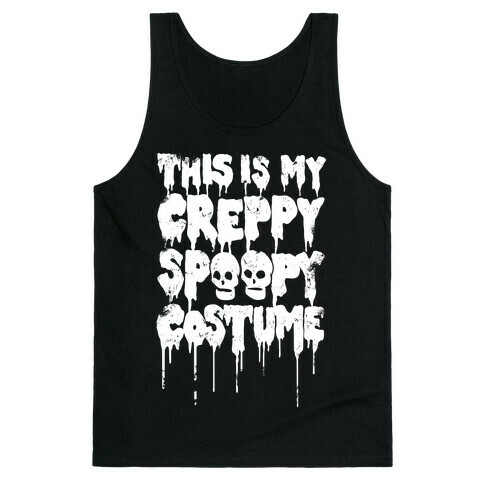 This Is My Creppy Spoopy Costume Tank Top
