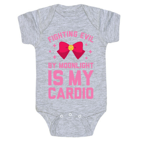 My Cardio is Fighting Evil by Moonlight Baby One-Piece