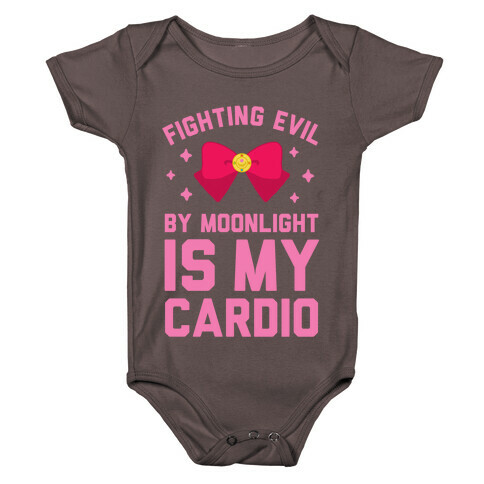 Fighting Evil by Moonlight is My Cardio Baby One-Piece