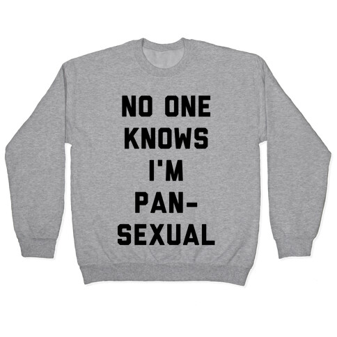 No One Knows I'm Pansexual Pullover
