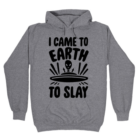 I Came To Earth To Slay Hooded Sweatshirt