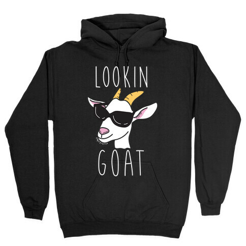 Looking Goat Hooded Sweatshirt