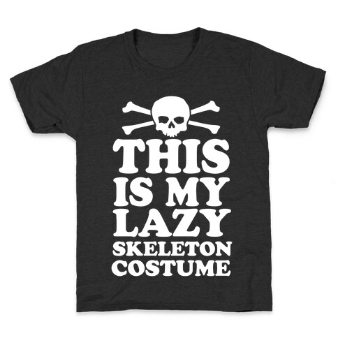 This Is My Lazy Skeleton Costume Kids T-Shirt