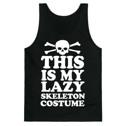 This Is My Lazy Skeleton Costume Tank Top