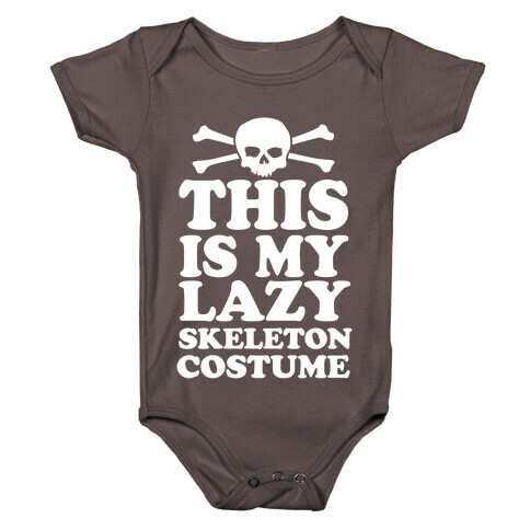 This Is My Lazy Skeleton Costume Baby One-Piece