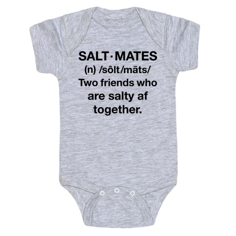 Salt Mates Definition Baby One-Piece