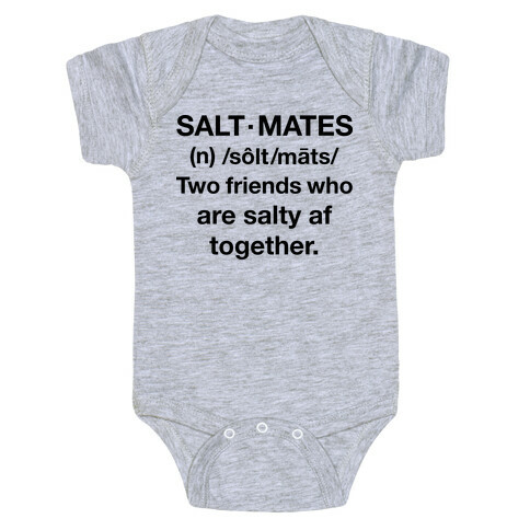 Salt Mates Definition Baby One-Piece