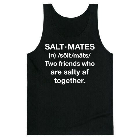 Salt Mates Definition Tank Top