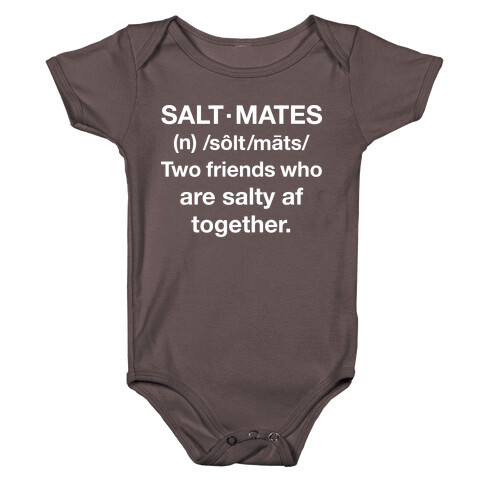 Salt Mates Definition Baby One-Piece