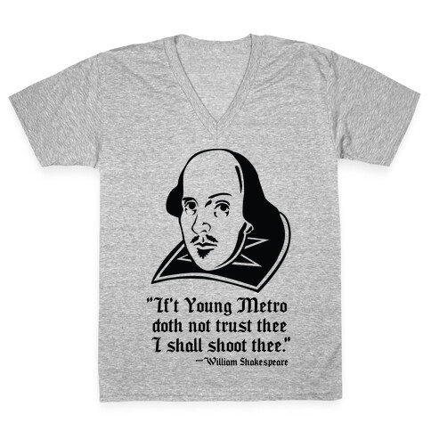 If Young Metro Shakespeare  V-Neck Tee Shirt