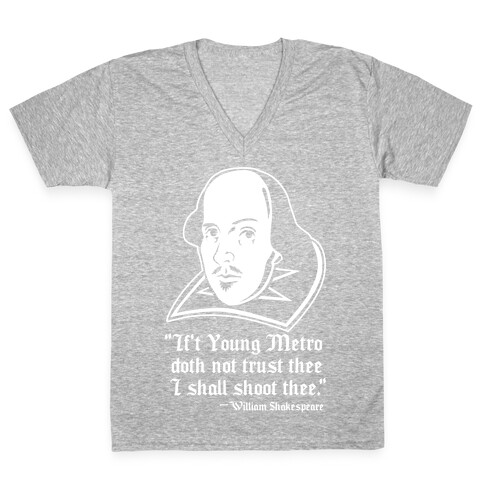 If Young Metro Shakespeare V-Neck Tee Shirt