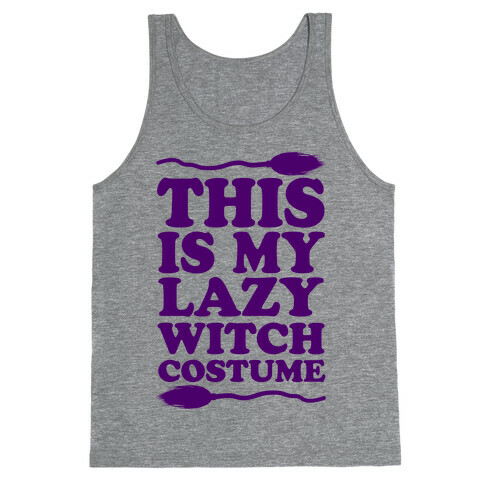 This Is My Lazy Witch Costume Tank Top