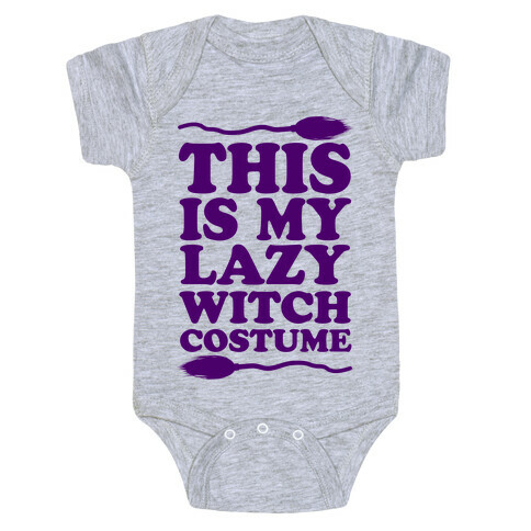 This Is My Lazy Witch Costume Baby One-Piece