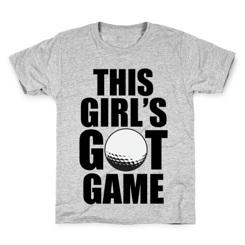 This Girl's Got Game (Golf) Kids T-Shirt