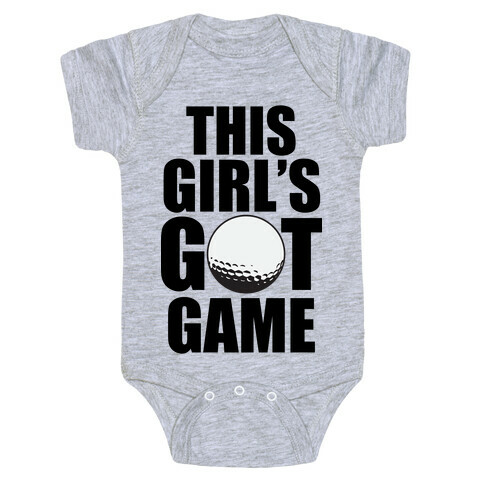 This Girl's Got Game (Golf) Baby One-Piece