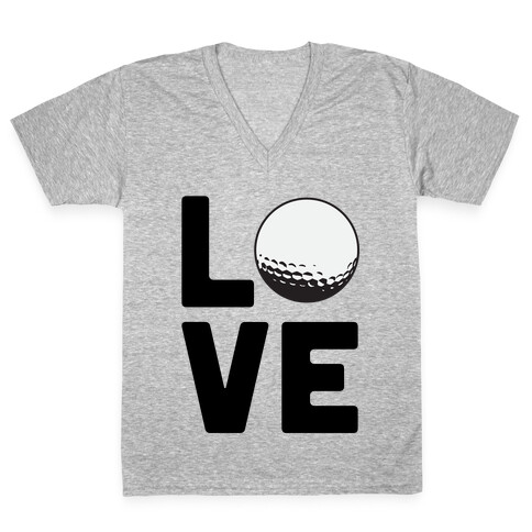 Love Golf V-Neck Tee Shirt