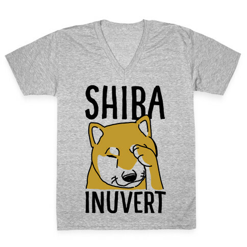 Shiba Inuvert V-Neck Tee Shirt
