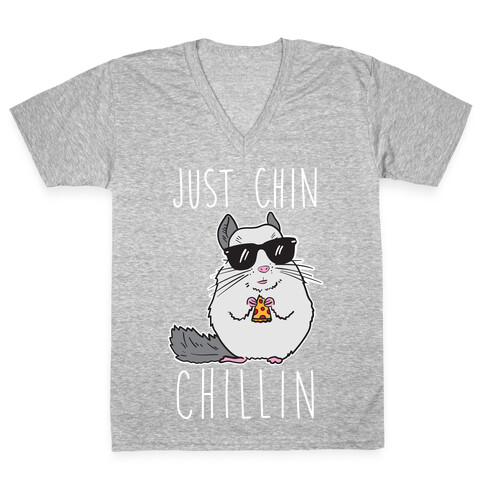 Just Chin-Chillin V-Neck Tee Shirt