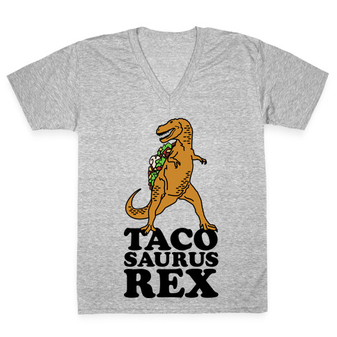 Tacosaurus Rex V-Neck Tee Shirt