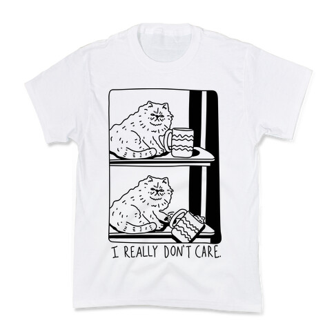 I Really Don't Care Cat Kids T-Shirt