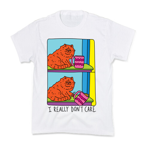 I Really Don't Care Cat Kids T-Shirt