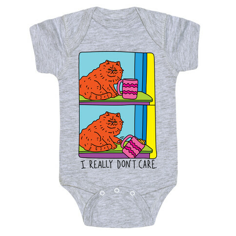 I Really Don't Care Cat Baby One-Piece