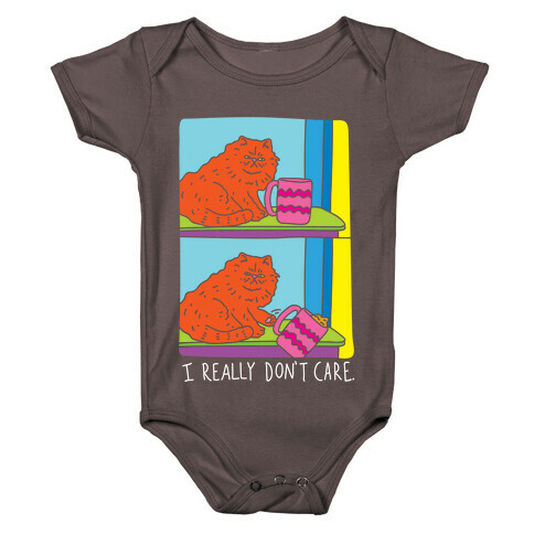 I Really Don't Care Cat Baby One-Piece