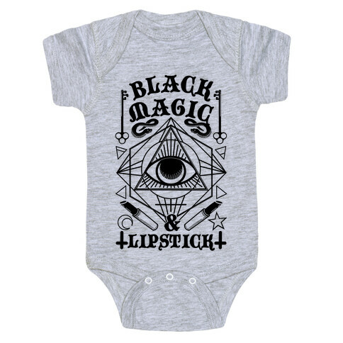 Black Magic & Lipstick Baby One-Piece