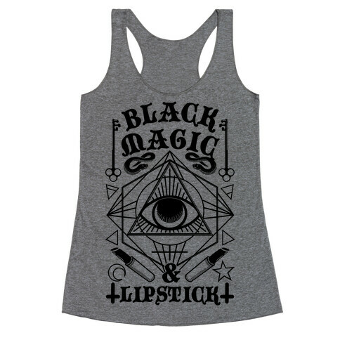 Black Magic & Lipstick Racerback Tank Top