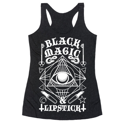 Black Magic & Lipstick Racerback Tank Top