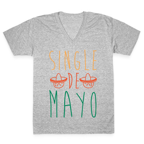 Single De Mayo V-Neck Tee Shirt