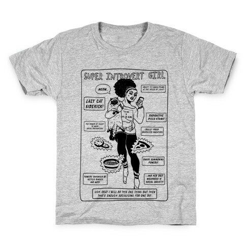 Super Introvert Girl Kids T-Shirt
