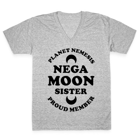Planet Nemesis Negamoon Sister V-Neck Tee Shirt
