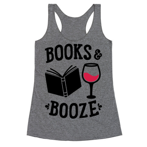 Books & Booze Racerback Tank Top