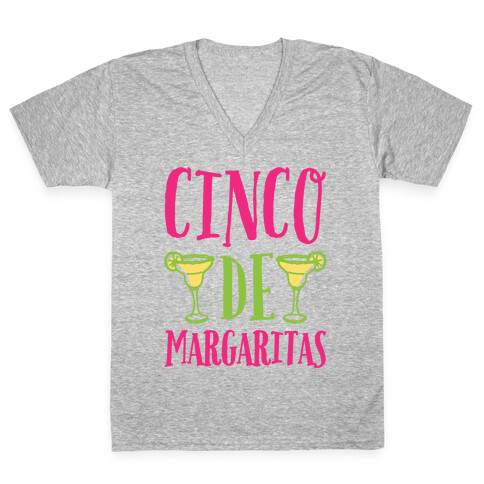 Cinco De Margaritas V-Neck Tee Shirt