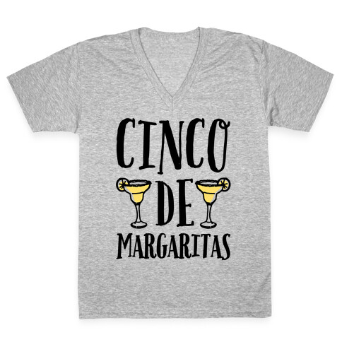 Cinco De Margaritas V-Neck Tee Shirt