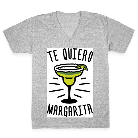 Te Quiero Margarita V-Neck Tee Shirt