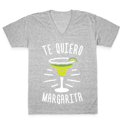 Te Quiero Margarita V-Neck Tee Shirt